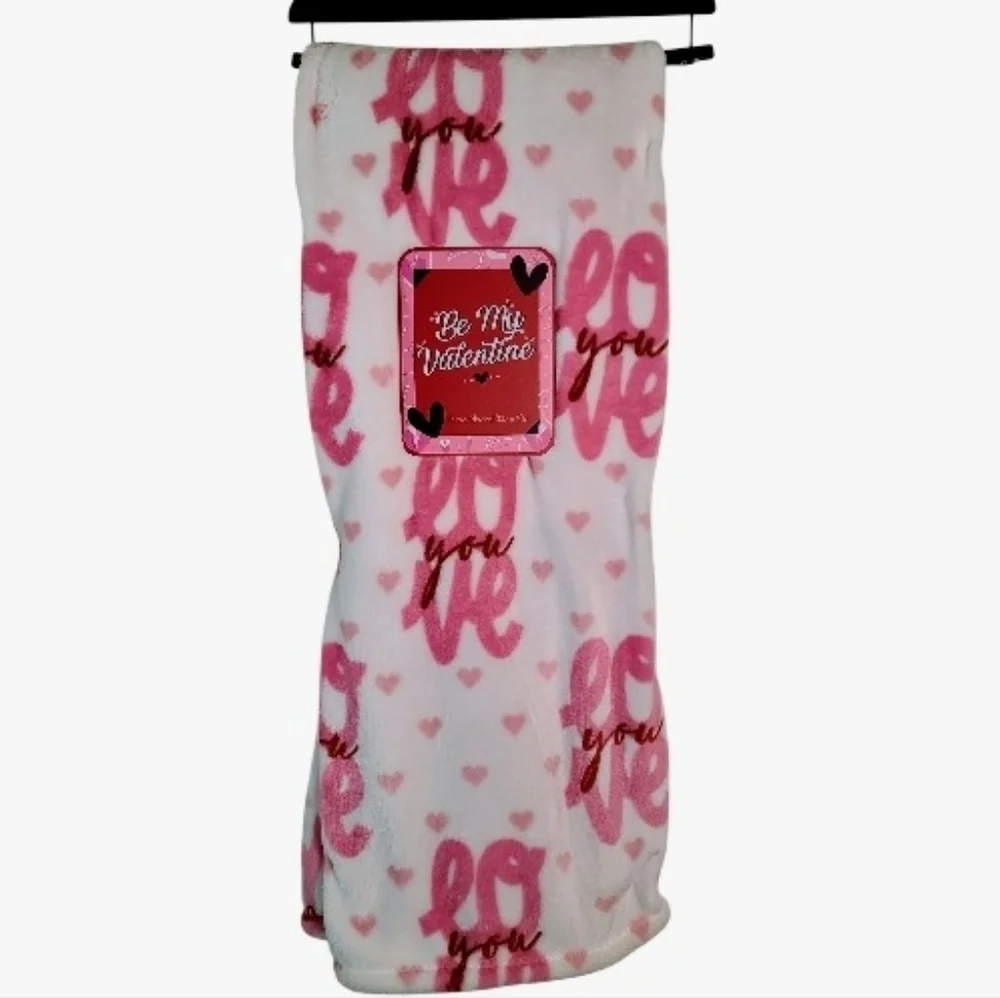 BE MY VALENTINE LOVE YOU BLANKET